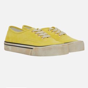 Bally Lyder Yellow Calf Suede Sneakers